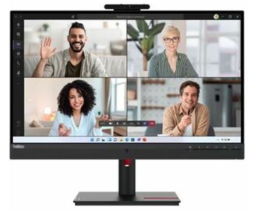 Lenovo ThinkVision T27hv-30 27" QHD Monitor IPS 2560x1440 16:9 Height Adjustable Tilt Swivel Pivot Webcam MIC Speaker DP HDMI USB-C LAN DP 4xUSB3.2 hub 3yr