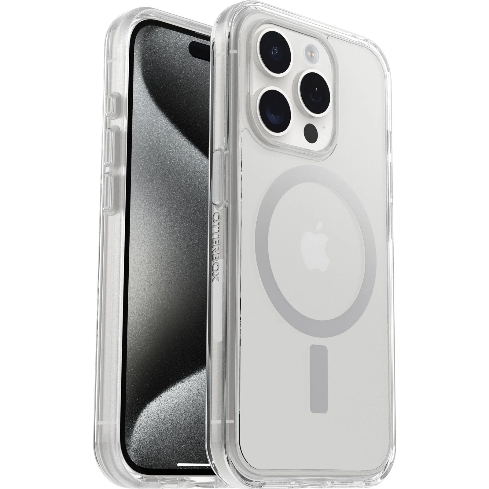 OtterBox Symmetry+ MagSafe Apple iPhone 15 Pro (6.1") Case Clear - (77-93026)