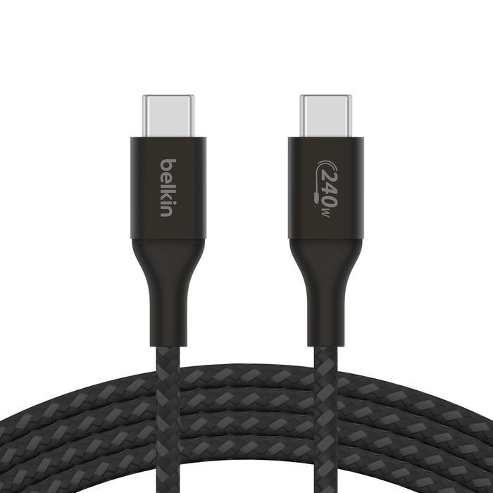 Belkin BoostCharge 240W USB-C to USB-C Cable 1M - Black (CAB015bt1Mbk)