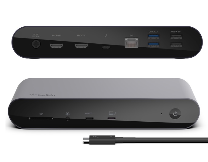 Belkin Connect Pro Thunderbolt 4 Dock - Space Grey (INC006auSGY)