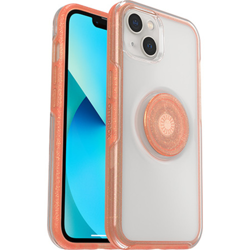 OtterBox Otter + Pop Symmetry Clear Apple iPhone 13 Case Melondramatic (Clear/Orange) - (77-85392)