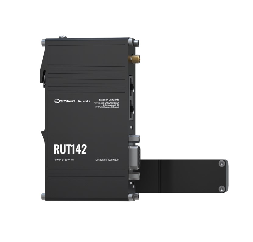 The RUT142 is a compact industrial Ethernet router