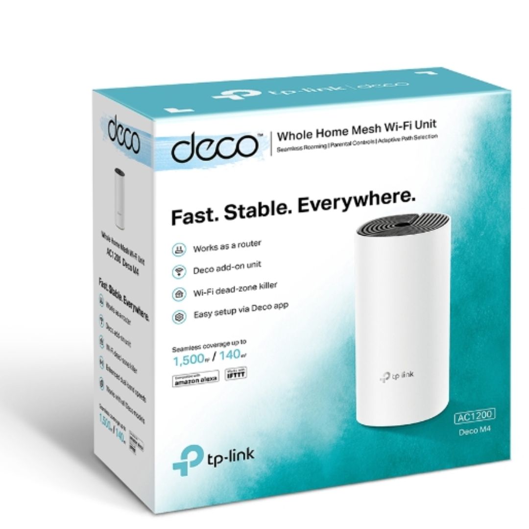 •	Deco uses a system of units to achieve seamless whole-home Wi-Fi coverage — eliminate weak signal areas once and for all!