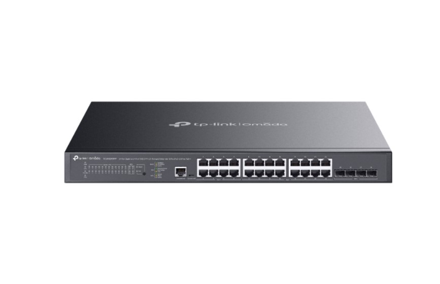 TP-Link SG3428XMPP Omada 24-Port Gigabit and 4-Port 10GE SFP+ L2+ Managed Switch with 16-Port PoE+  8-Port PoE++