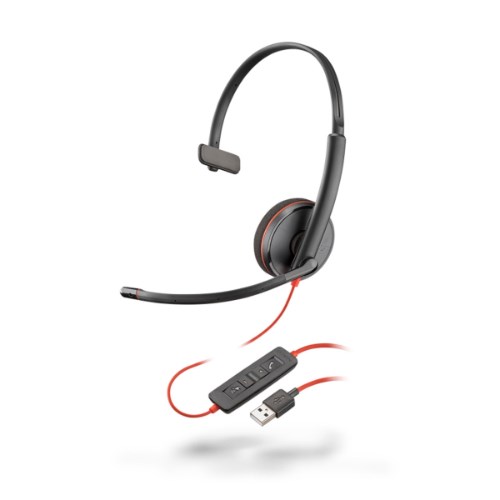 POLY BLACKWIRE 3210 MONAURAL USB-A HEADSET