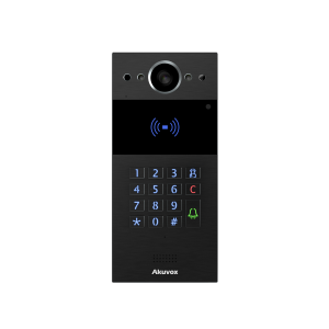 SIP INTERCOM WITH KEYPAD AND RF CARD READER BLACK