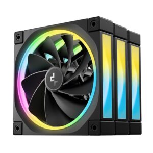 DeepCool FL12R 120mm (3-Pack) Unique Addressable RGB High Performance Fans