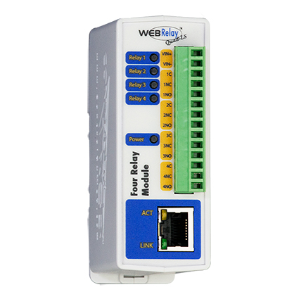 External IP Relay 4 Outputs PoE 28V 1A SPDT