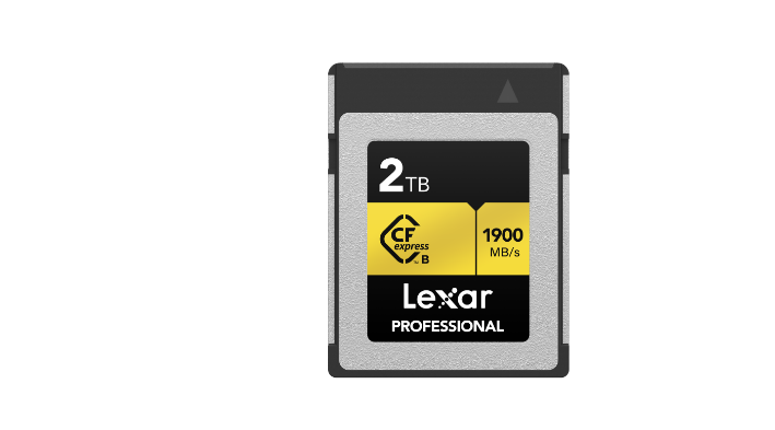 Lexar Professional Cfexpress Type B gold series 2TB – CFexpress Type B 1900MB/s read / 1500MB/s write