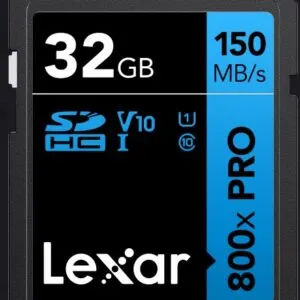 Lexar High-Performance 800x PRO 32GB SDHC™/SDXC™ UHS-I Card BLUE Series