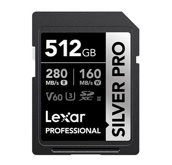 Lexar Professional SILVER PRO 512GB SDXC™ UHS-II Card