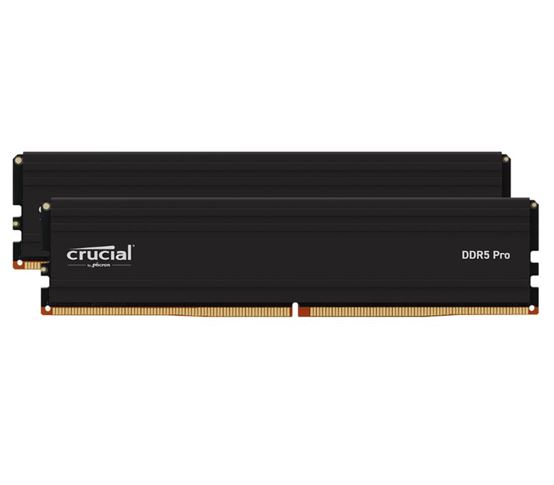 Crucial Pro 16GB (1x16GB) 16GB DDR5 UDIMM 6000MHz CL36 Black Heat Spreaders Desktop PC Gaming Memory