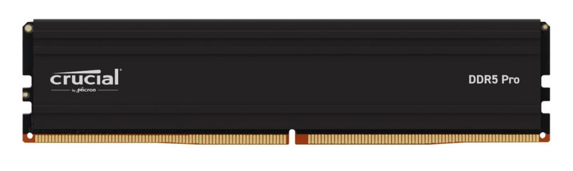 Crucial Pro 48GB (1x48GB) DDR5 UDIMM 5600MHz CL46 Black Heat Spreaders Desktop PC Gaming Memory