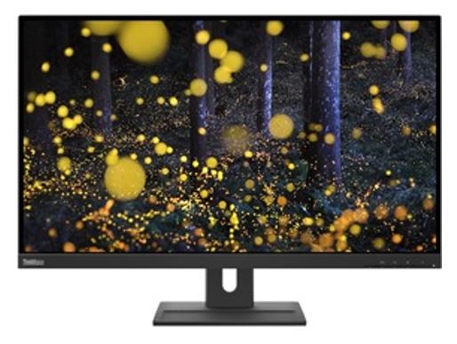 Lenovo ThinkVision E27q-20 27" QHD IPS Monitor 2K 2560 x 1440 16:9 Height Adjustable Tilt Swivel Pivot DP HDMI 3yr