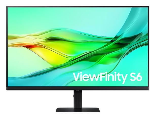 Samsung 32" ViewFinity S60UD QHD 2560x1440 16:9 1000R 5ms IPS DP HDMI Headphone USB-C Ethernet LAN HAS Tilt Swivel Pivot VESA Built-in KVM Switch 3YR WTY