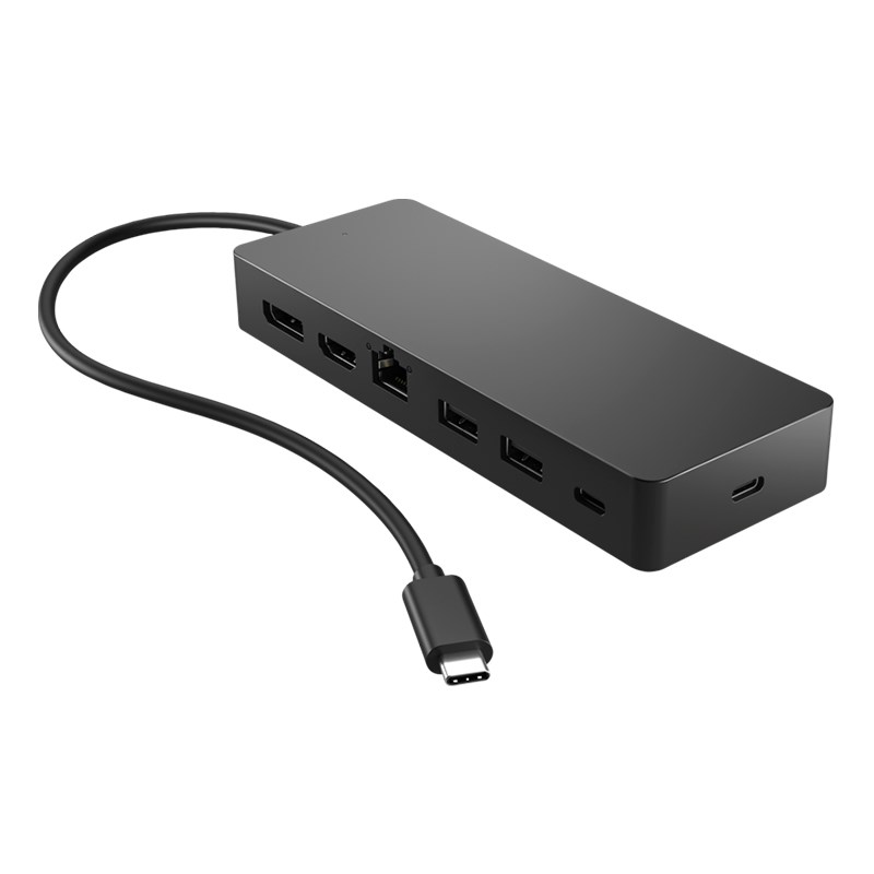 HP Universal USB-C Multiport Hub 65W Power Delivery - Dual 4K Display 2xUSB-A 2xUSB-C 1xHDMI 1xDP DisplayPort 1xGbE LAN Port (50H55AA)