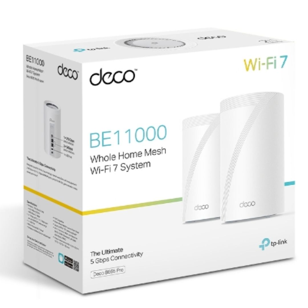 TP-Link BE11000 Whole Home Mesh WiFi 7 System Deco BE65 Pro(3-pack)/(2-pack)/(1-pack)