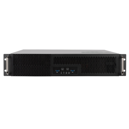 SilverStone RM23-502 2U dual 5.25" drive bay ATX rackmount industrial storage server chassis with USB 3.1 Gen1 interface