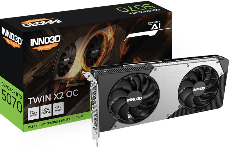 INNO3D nVidia GeForce RTX 5070 TWIN X2 OC 12GB GDDR7