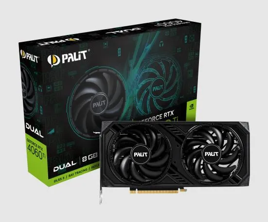 PALIT RTX4060Ti DUAL 8GB GDDR6 128bit 3-DP HDMI