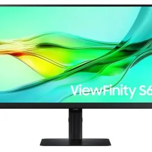 Samsung S6 ViewFinity 24" 100Hz QHD IPS Monitor 2560x1440 16:9 5ms 1000:1 Tilt Swivel Pivot Height VESA 2xDP1.4 HDMI USB LAN HDR10 350cd/m2