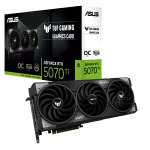 ASUS nVidia GeForce TUF-RTX5070TI-O16G-GAMING RTX5070TI 16GB GDDR7 2588MHz Boost Clock 28 Gbps 256-bit HDMI*2