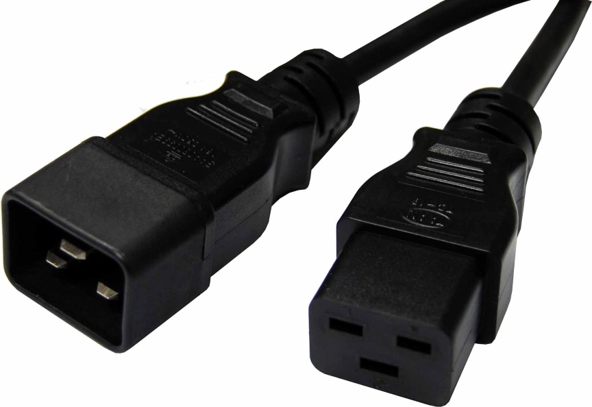 8ware 2M Power Cable Extension IEC-C19 Male to IEC-C20 Female
