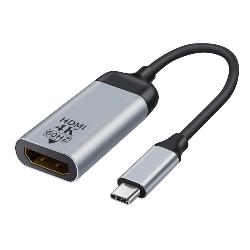 Astrotek USB-C to HDMI Male to Female Adapter 15cm cable support 4K@60Hz Aluminum shell Gold plating for Windows Android Mac OS From USB-C video souce to HDMI monitor