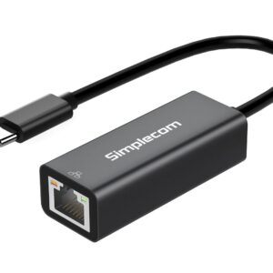 Simplecom NU314 SuperSpeed USB-C to Gigabit Ethernet Network Adapter – Simplecom CBSI-NU314 USB Adapters & Accessories Product Image