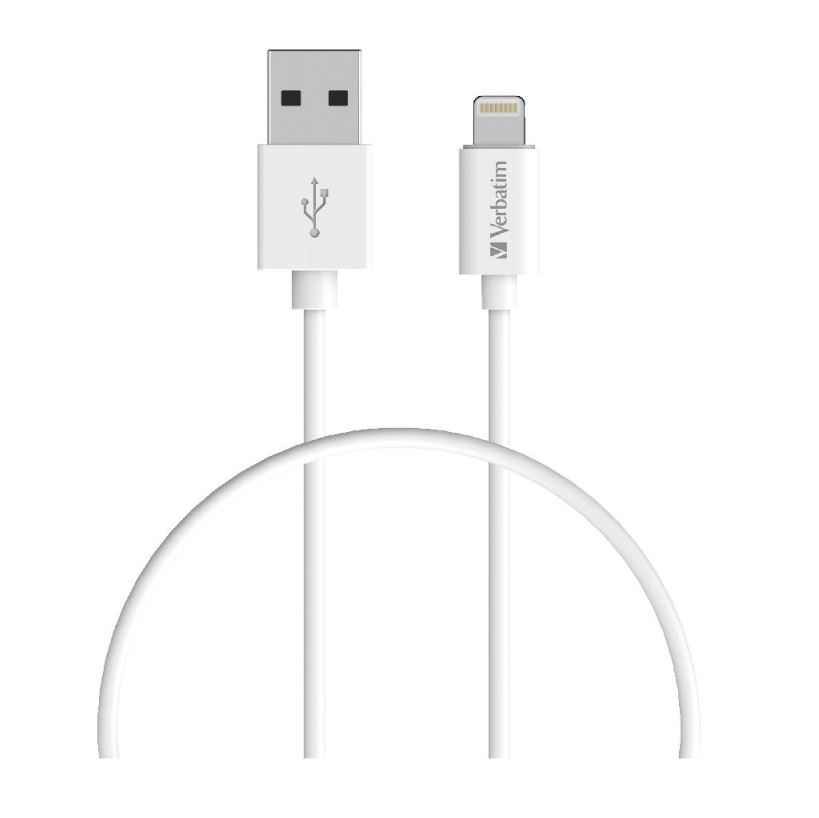 Verbatim Charge  Sync Lightning Cable 1m - White
