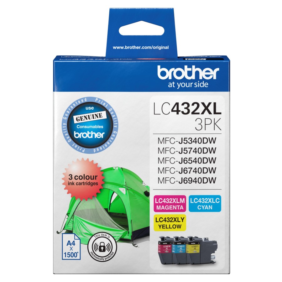 Lc432xl Colour Value Pack 1xcyan 1x Magenta 1x Yellow