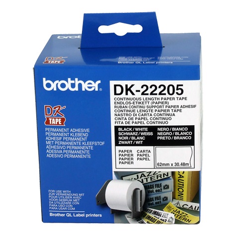 Continuous Length Paper Tape 62mm