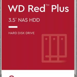 Western Digital WD Red Plus 8TB 3.5' NAS HDD SATA WD80EFPX 215MB/s 5640 RPM 256MB Cache 3-Year Limited Warranty – Western Digital HAWB-WD80EFPX 3.5' SATA HDD (Desktops) Product Image