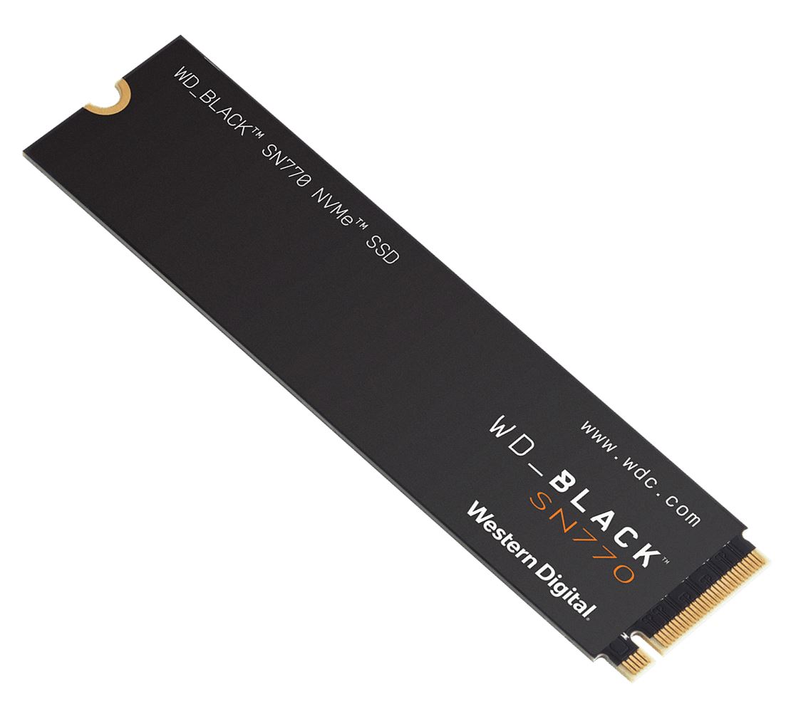 Western Digital WD Black SN770 1TB Gen4 NVMe SSD - 5150MB/s 4900MB/s R/W 600TBW 740K/800K IOPS 1.75M Hrs MTBF M.2 PCIe4.0 5yrs ~WDS100T4X0E