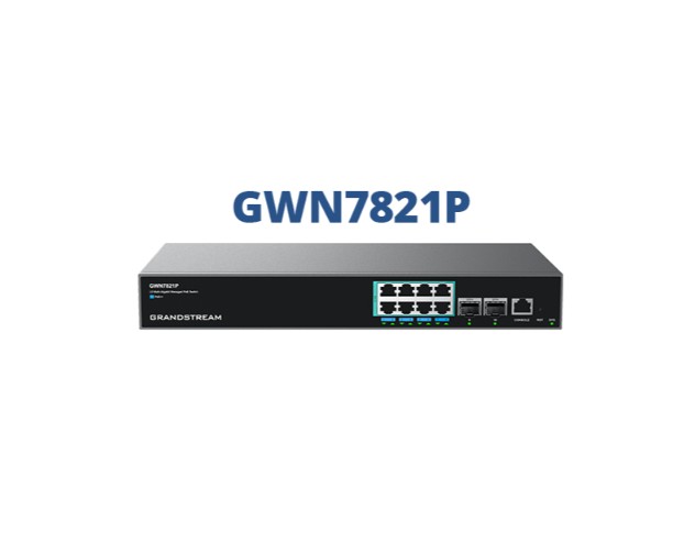 Grandstream GWN7821P Enterprise Layer 3 Managed Multi-Gigabit PoE Network Switch