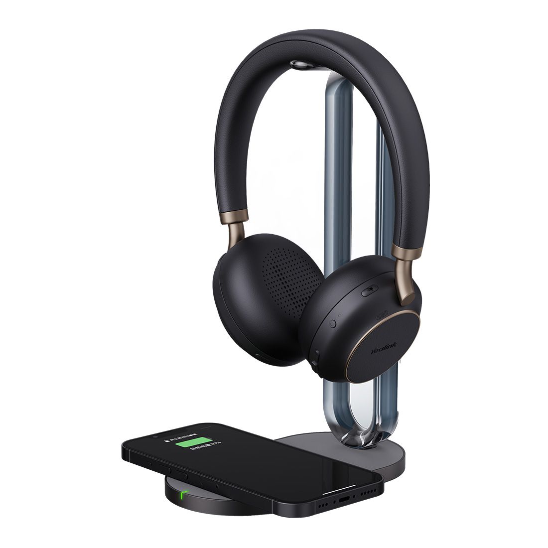 Yealink BH76  Plus+BHC76  Charging  Stand with  USB-C/A  Dongle Bluetooth UC Headset