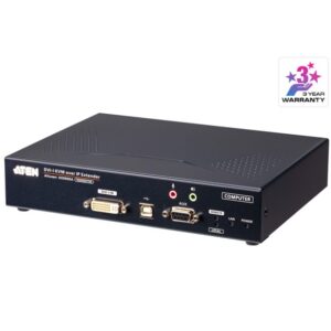 Aten DVI Single Display KVM over IP Transmitter with SFP Fibre Optic network Connection – Aten KVA-KE6900AT-AX-U KVM Over IP Product Image