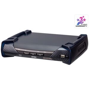 Aten DVI Dual Display KVM over IP Receiver With SFP Fibre Optic network Connection – Aten KVA-KE6940AR-AX-U KVM Over IP Product Image