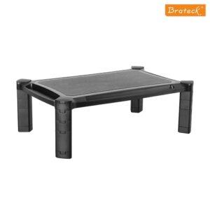 Set your monitor at an ergonomically correct height and maximise desk space with our height-adjustable smart stand. This stand features a contemporary design with stacking columns