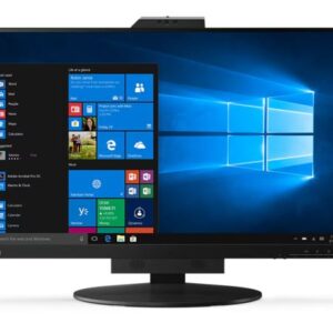 LENOVO ThinkCentre Tiny-in-One 27" 60Hz QHD Monitor 2560x1440 16:9 14ms Height Adjust Tilt Swivel Pivot HDMI DP USB3.1 Webcam Mic VESA 3YR WTY