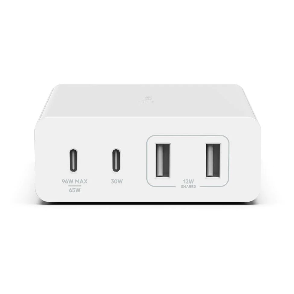<h3>Belkin BoostCharge Pro 108W USB-C (PD 3.0) 4-Port GaN Wall Charger - White (WCH010auWH)</h3>