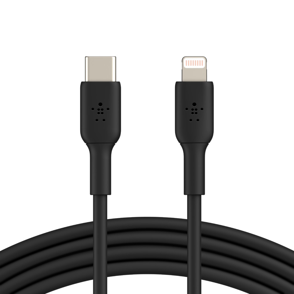 <h3>Belkin BoostCharge Lightning to USB-C Cable (1M) - Black (CAA003bt1MBK)</h3>