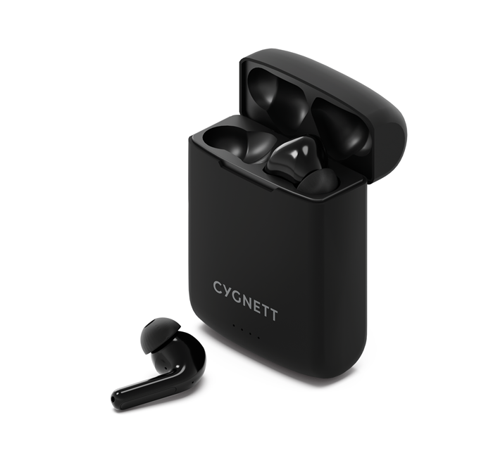 <h3>Cygnett FreePlay - Solar Charging True Wireless Earbuds - Black (CY4969SOEAR)</h3>