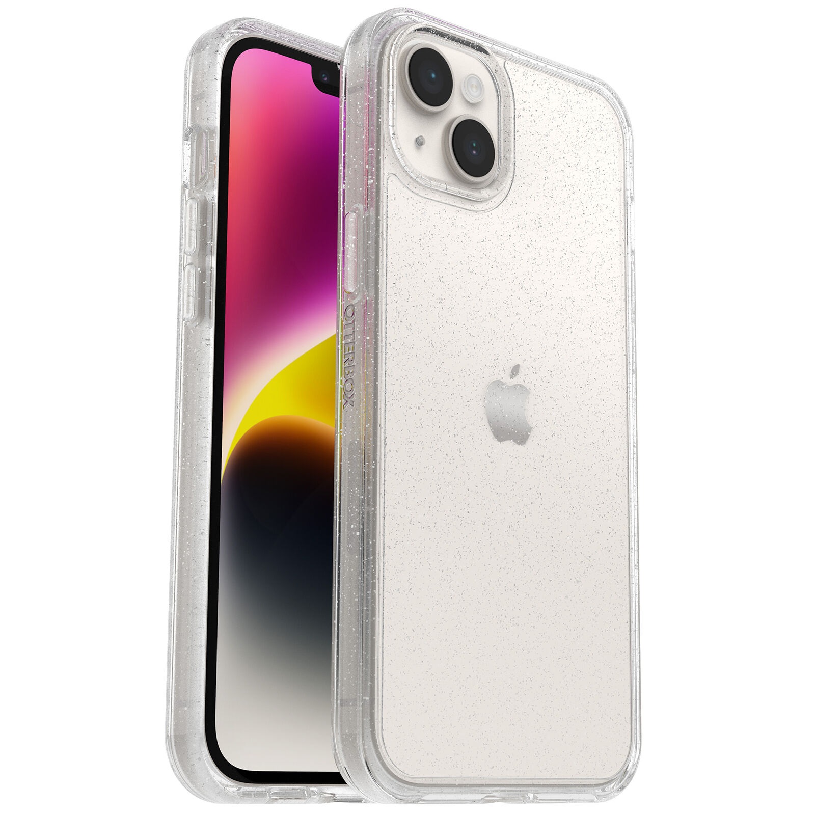 <h3>OtterBox Symmetry Clear Apple iPhone 14 Plus Case Stardust (Clear Glitter) - (77-88595)</h3>