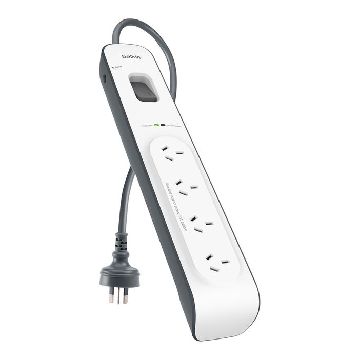 <h3>Belkin SurgeMaster 4-Outlet Surge Protection Strip With 2M Power Cord - (BSV400au2M)</h3>
