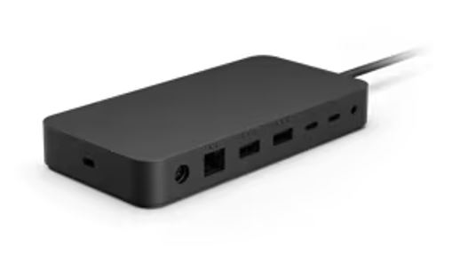 Microsoft Surface Thunderbolt™ 4 DockStation165W Thunderbolt 4 Cable 3 xUSB-C 3xUSB-A RJ-45 3.5mm audio jack for Pro7/7+/8/9/10 Surface Go 2/3 Laptop 3/4/5/Studio 1YR WTY Business
