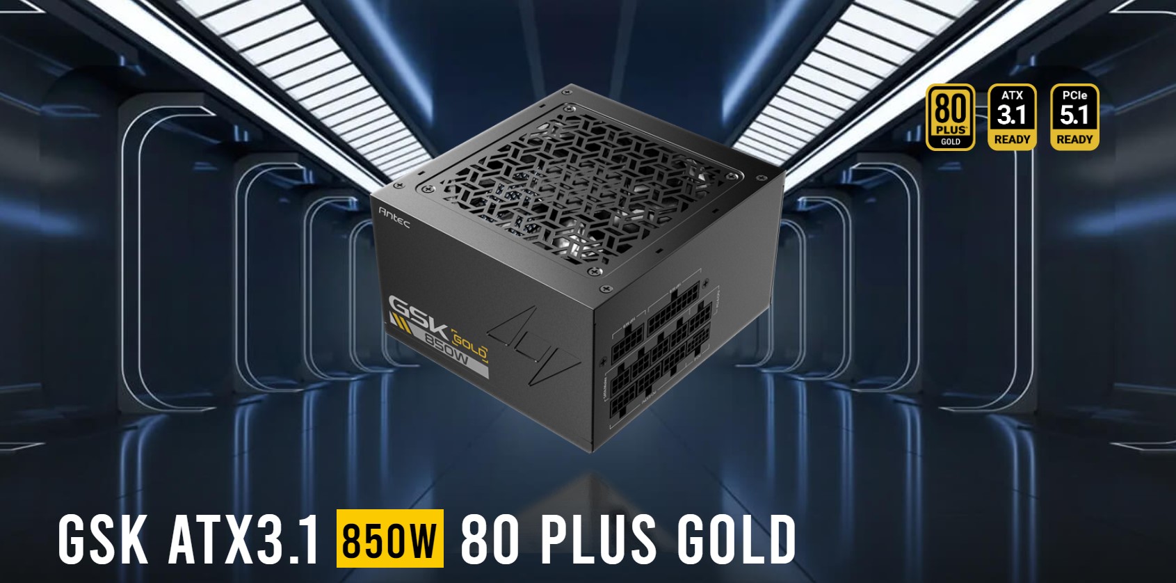 Antec GSK850-AU 80+ Gold Fully Modular PSU
