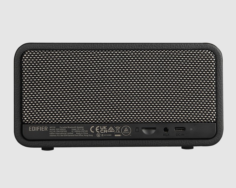 Edifier MP230 RETRO BLACK Portable Bluetooth Retro Speaker - Bluetooth 5.0