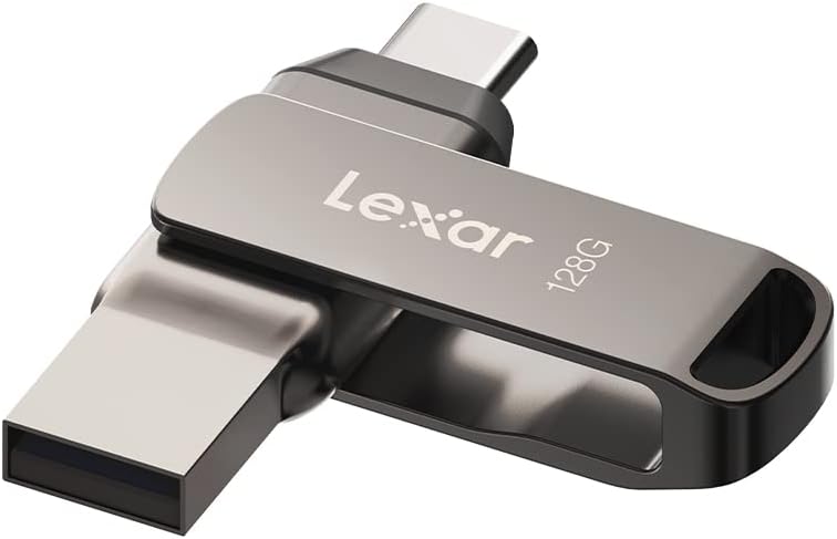 Lexar JumpDrive Dual Drive D400 USB 3.1 Type-C USB Flash Drive 256GB