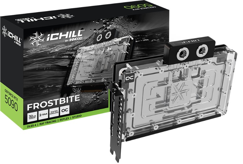 INNO3D nVidia GeForce RTX 5090 GPU iCHILL Frostbite